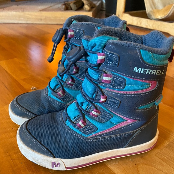 Little Girl's MERRELL Snow Boots Size 12 - Picture 4 of 5